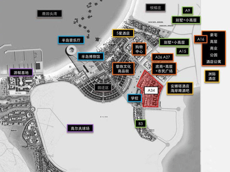 半山半岛交通图