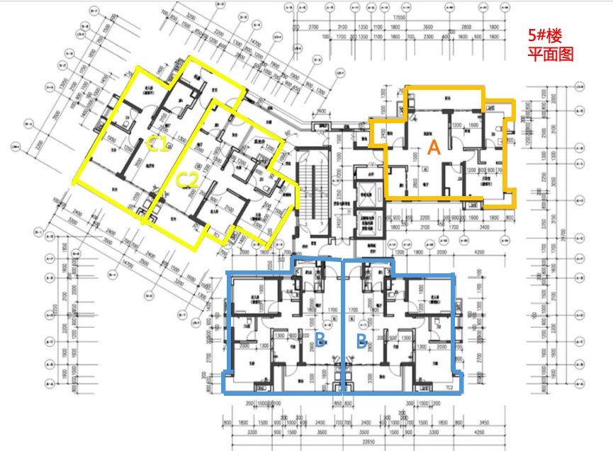 保利崖州湾5号楼平面图 建筑面积：0㎡