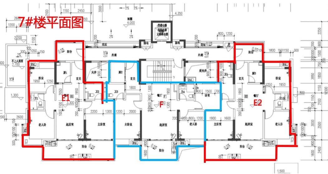 保利崖州湾7号楼平面图 建筑面积：0㎡