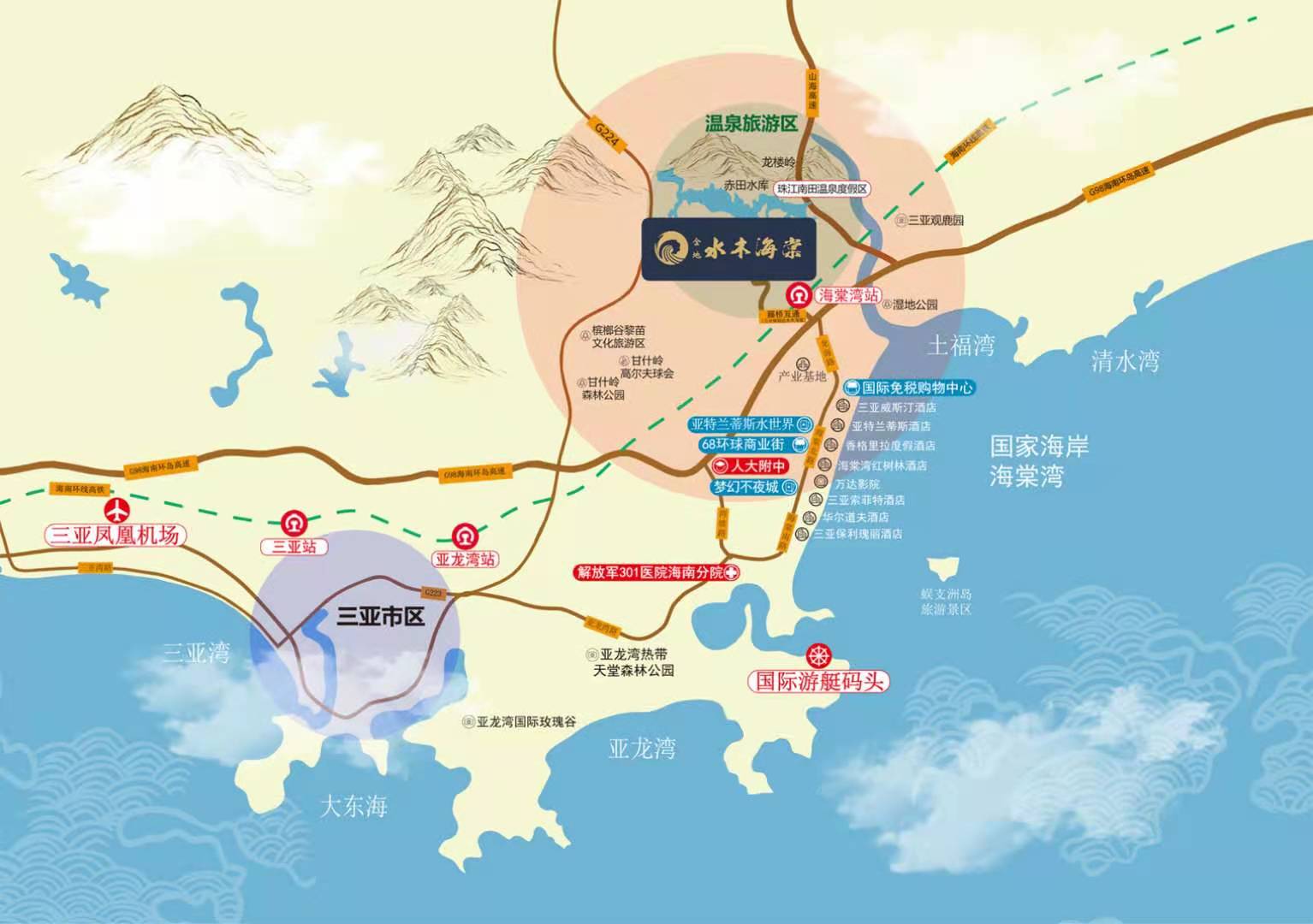 金地·水木海棠交通图